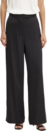 IVY OAK Io 115175 Broek - Dames - Wijde Broeken - Zwart - S - Polyester - Broeken