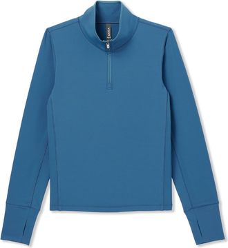 Vuori Clothing Womens Chilled Out Half Zip Top In Lagoon