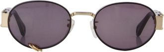 Zadig&Voltaire Womens Owew00181-005 Studded Metal Sunglasses Gold