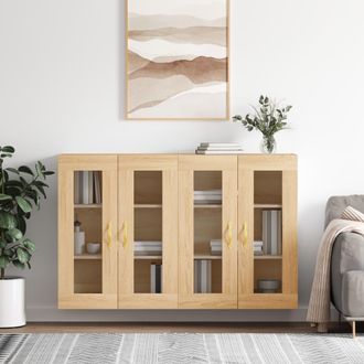 vidaXL Armarios De Pared 2 Uds Madera De Ingenier&iacute;a Roble Sonoma Vidaxl