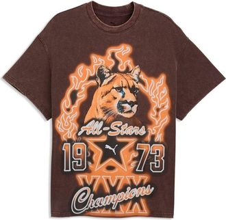Puma Dylan Wildcat Oversized T-Shirt Chocolate Fondue 637218-01