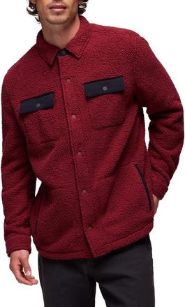 Prana Encinitas Fleece Shirt Jacket in Retrograde at Nordstrom, Size X-Large