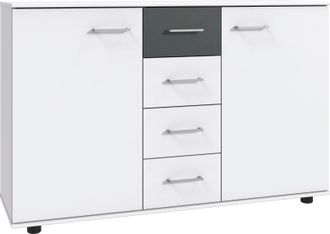Wimex Kombikommode »Taiga« obere Schublade in Absatzfarbe oder uni weiss