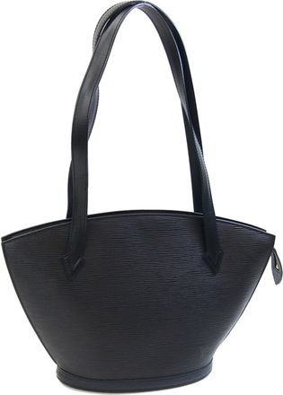 Louis Vuitton Black Noir Leather Tote Bag (Pre-Owned)