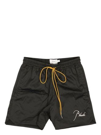 Rhude Zwembroek met geborduurd logo - Zwart