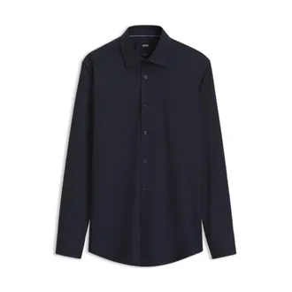 BOSS Slim-fit shirt in easy-iron stretch cotton