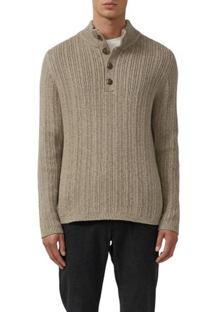 s.Oliver Troyer S.OLIVER, Herren, Gr. XXL, mid braun, Strick, Obermaterial: 100% Baumwolle, Strukturmuster, unifarben, regular fit normal, ohne Ausschnitt, Rip