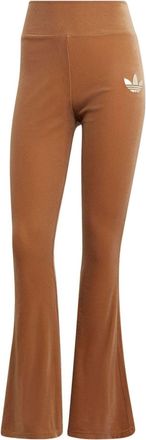adidas (WMNS) adidas Adicolor Heritage Now Flared Leggings Asia Sizing Brown IB2036