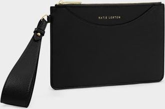 Katie Loxton Alba Wristlet Pouch in Black at Nordstrom