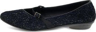 Ferragamo floral-embroidered pumps - Black