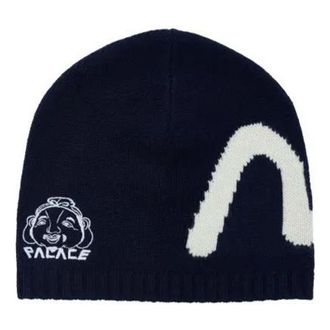 Palace X Evisu Seagull Godhead Beanie White P21EVBN002