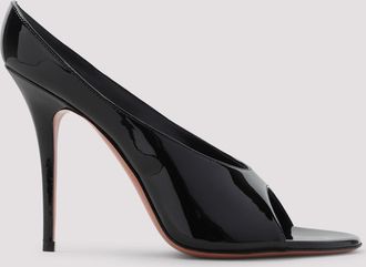 Amina Muaddi Anok 105 Patent Slippers