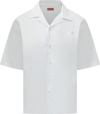 Diesel White Regular Solid Shirt