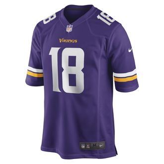 Nike Mens NFL Minnesota Vikings (Justin Jefferson) Game Jersey in Purple | 67NMMVGH9MF-2NR