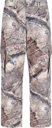 Represent Mid-Rise Camo Pants with Multi-Pocket Design