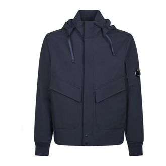 C.P. Company Shell-R Hooded Jacket - Heren - Bomber jackets - Blauw - M - Polyester - Jassen