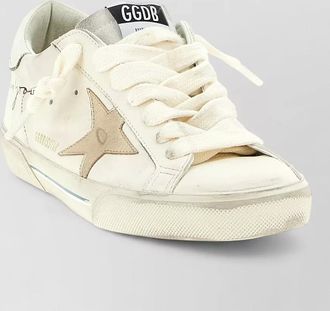 Golden Goose superstar sneakers round toe perforated accents