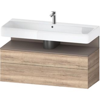 Duravit Duravit - Qatego Mueble Bajo Lavabo, 1 Extra&iacute;ble Y 1 Caj&oacute;n