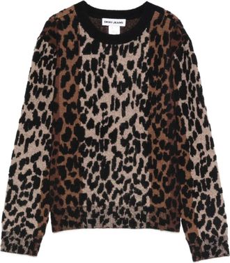 DKNY Maglione con stampa animalier - Toni neutri