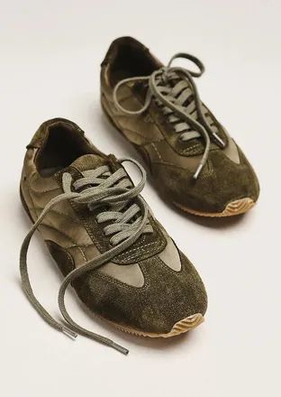 Maeve Suede Colorblock Sneakers