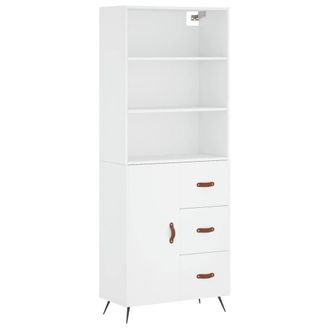 Berkfield Home Highboard White 69.5x34x180 cm Engineered Wood