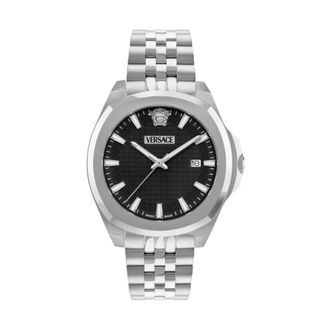 Versace Accessoires, Heren, Grijs, ONE Size, Polshorloge