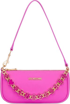 Love Moschino Borsa a spalla con catena - Rosa
