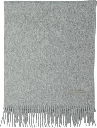 Ermenegildo Zegna Luxe Grijs Kasjmier Sjaal - Heren - Wintersjaals - Grijs - ONE Size - Kasjmier - Accessoires