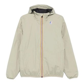 K-Way Heren, Jassen, Beige, Maat: S Leer