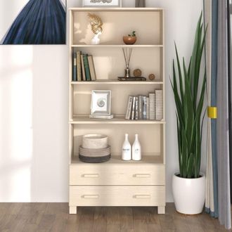 Berkfield Home Highboard HAMAR Solid Wood Pine Honey Brown