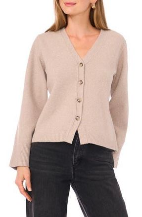 1.State V-Neck Button Front Cardigan in Light Heather Taupe at Nordstrom Rack, Size Xx-Small