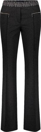 Gardeur Zaria1-P Bootcut Broek - Dames - Broeken - Zwart - Maat: 2XL Viscose
