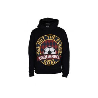 Dsquared2 Hoodies & sweatvesten, Heren, Zwart, S, Katoen, Hoodie Sweatshirt