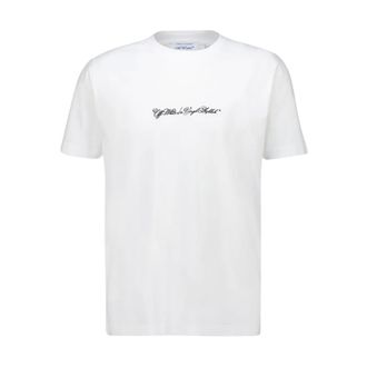Off-white Slim Fit Script Arrow T-Shirt - male - Off White - T-Shirts - White - 2XL - Tops