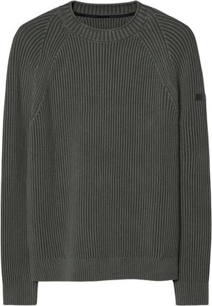 Roberto Ricci Design Katoen 7 Techno Wash Ronde Gebreide Trui - Heren - Ronde hals truien - Groen - XL - Katoen - Truien & Vesten