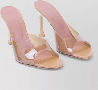 Amina Muaddi alexa glass sandal transparent strap 95