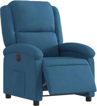 vidaXL Sill&oacute;n Reclinable El&eacute;ctrico Terciopelo Azul Vidaxl