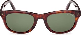Tom Ford Stijlvolle zonnebrillencollectie - Heren - Zonnebrillen - Bruin - 54 MM - Accessoires