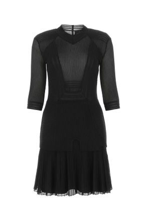 Givenchy Black Stretch Viscose Blend Mini Dress