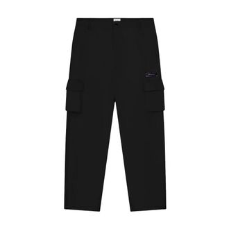 Arte Straight Trousers, male, Black, W34, 3D Pockets Cotton Trousers