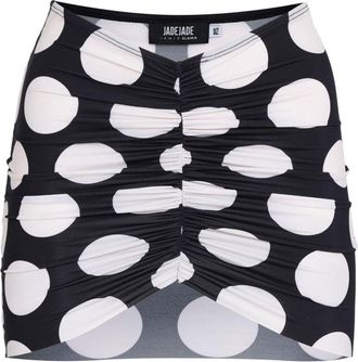 Amir Slama polka-dot mini skirt - Black