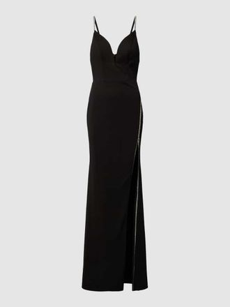 Luxuar Luxuar Abendkleid mit Zierbesatz in Black, Größe 38