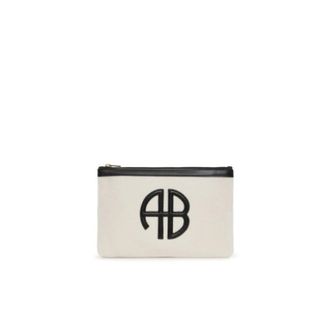 Anine Bing Lili Pouch - female - Anine Bing - Wallets & Cardholders - Beige - ONE SIZE - Accessories