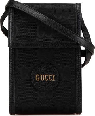 Gucci Pre-owned Cross Body Bags, female, Black, Size: ONE SIZE Pre-owned Mini GG Nylon Off The Grid Crossbody