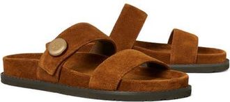 Tory Burch Romy Sport Slide Sandal in Cognac Brown at Nordstrom, Size 10.5