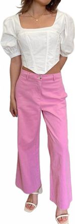 Nia Seine Corset Top In White