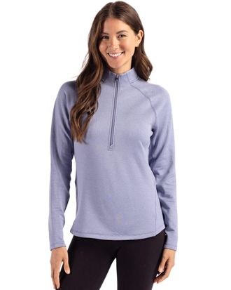 Cutter & Buck Peshastin Fleece Recycled Womens Half Zip Pullover