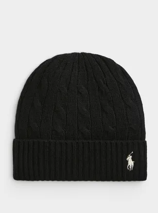 Polo Ralph Lauren Womens Wool and cashmere twisted-cable Tuque Hat