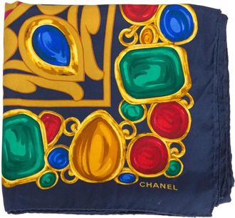 Chanel Sciarpa con stampa anni 80 - Giallo