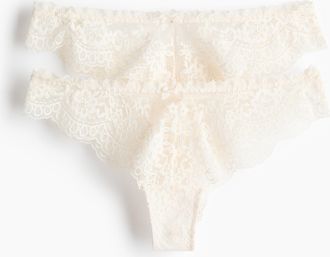 H&M 2er-Pack Brazil Slips - White